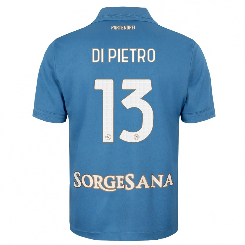 Danxen Niño Camiseta Ciro Di Pietro #13 Azul Neblina Blanco 1ª Equipación 2026/27 La Camisa México