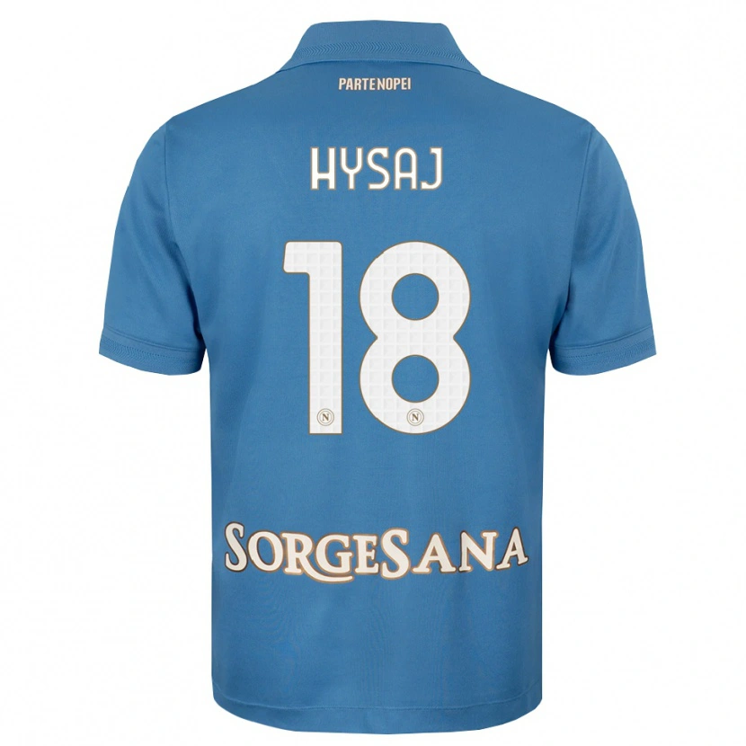 Danxen Niño Camiseta Daniel Hysaj #18 Azul Neblina Blanco 1ª Equipación 2026/27 La Camisa México