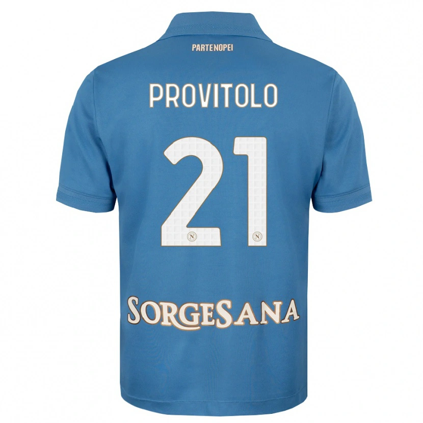 Danxen Niño Camiseta Vincenzo Provitolo #21 Azul Neblina Blanco 1ª Equipación 2026/27 La Camisa México