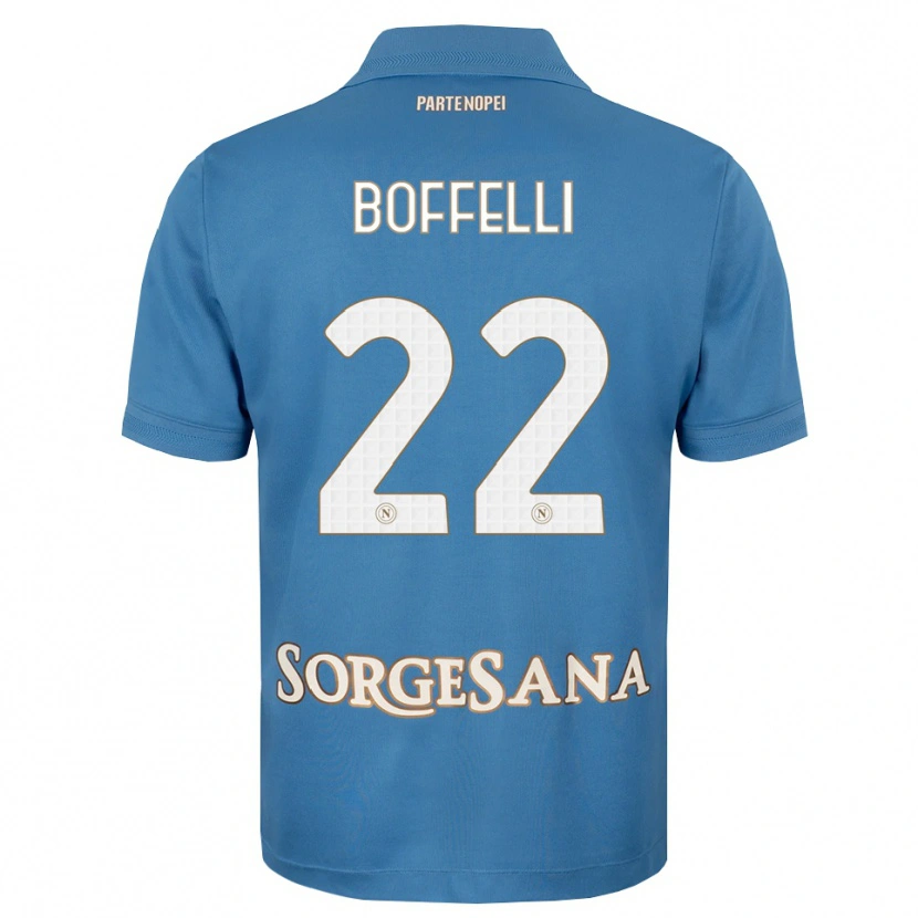 Danxen Niño Camiseta Valerio Boffelli #22 Azul Neblina Blanco 1ª Equipación 2026/27 La Camisa México