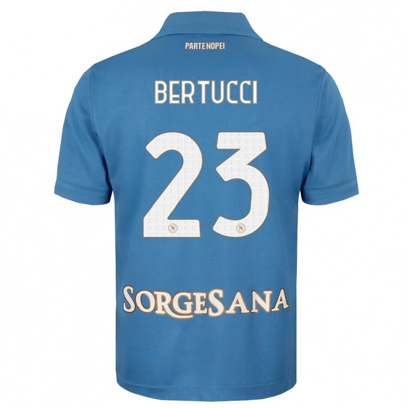 Danxen Niño Camiseta Sofia Bertucci #23 Azul Neblina Blanco 1ª Equipación 2026/27 La Camisa México