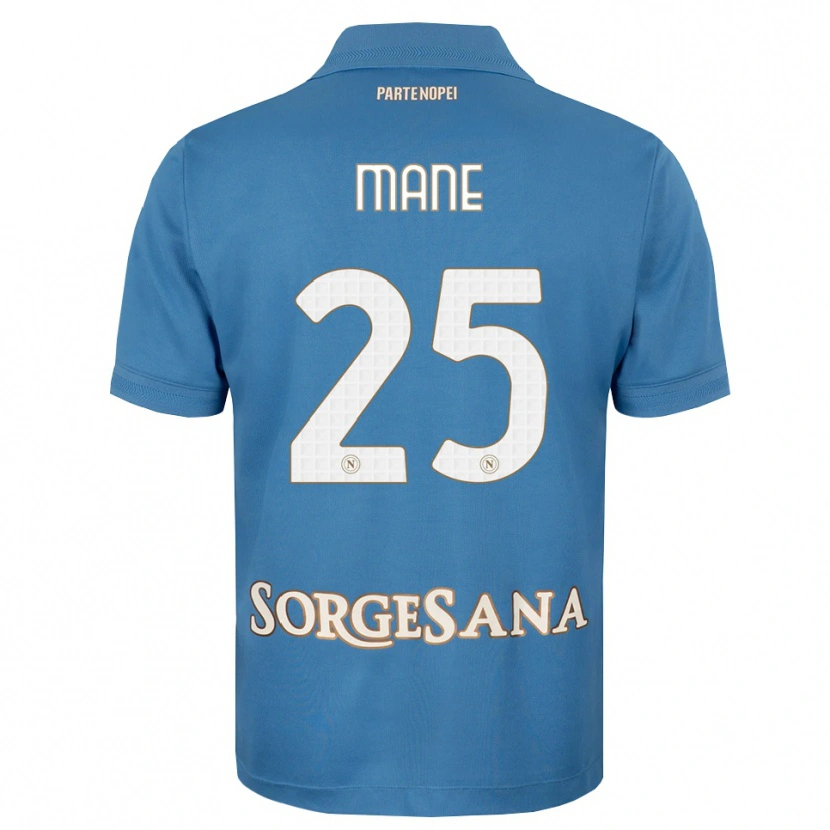 Danxen Niño Camiseta Balla Mousa Mane #25 Azul Neblina Blanco 1ª Equipación 2026/27 La Camisa México