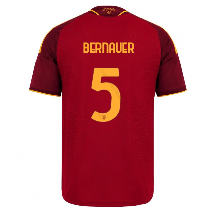 Danxen Niño Camiseta Vanessa Bernauer #5 Rojo Dorado Amarillo 1ª Equipación 2026/27 La Camisa México