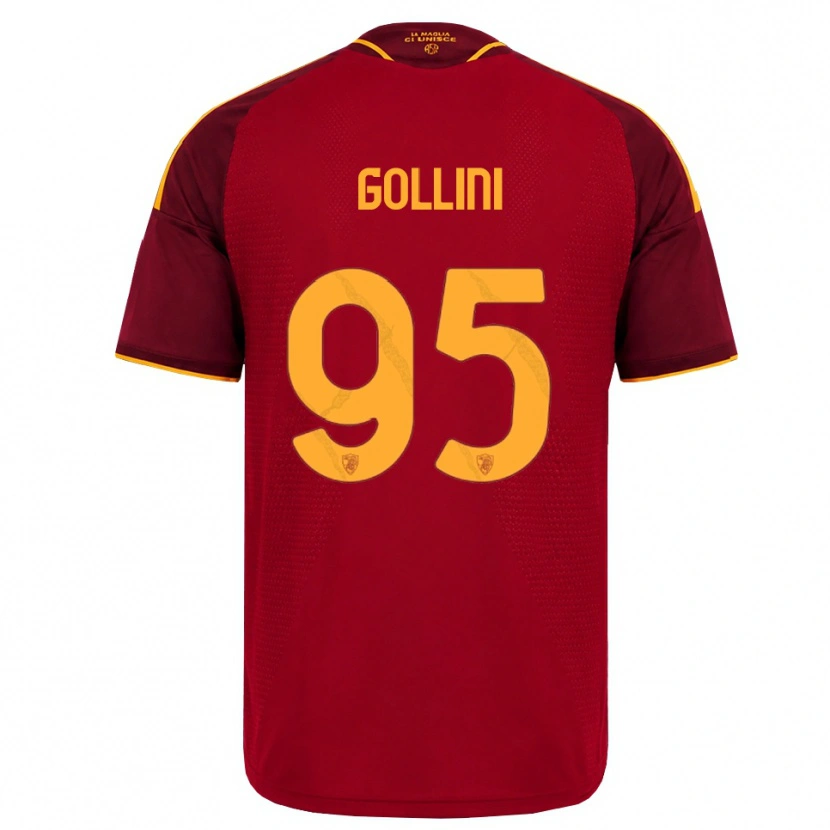 Danxen Niño Camiseta Pierluigi Gollini #95 Rojo Dorado Amarillo 1ª Equipación 2026/27 La Camisa México