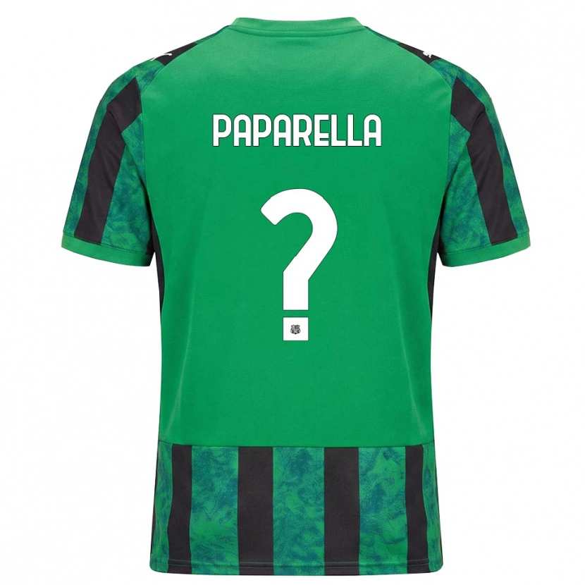 Danxen Niño Camiseta Gioele Paparella #0 Verde Negro Blanco 1ª Equipación 2026/27 La Camisa México