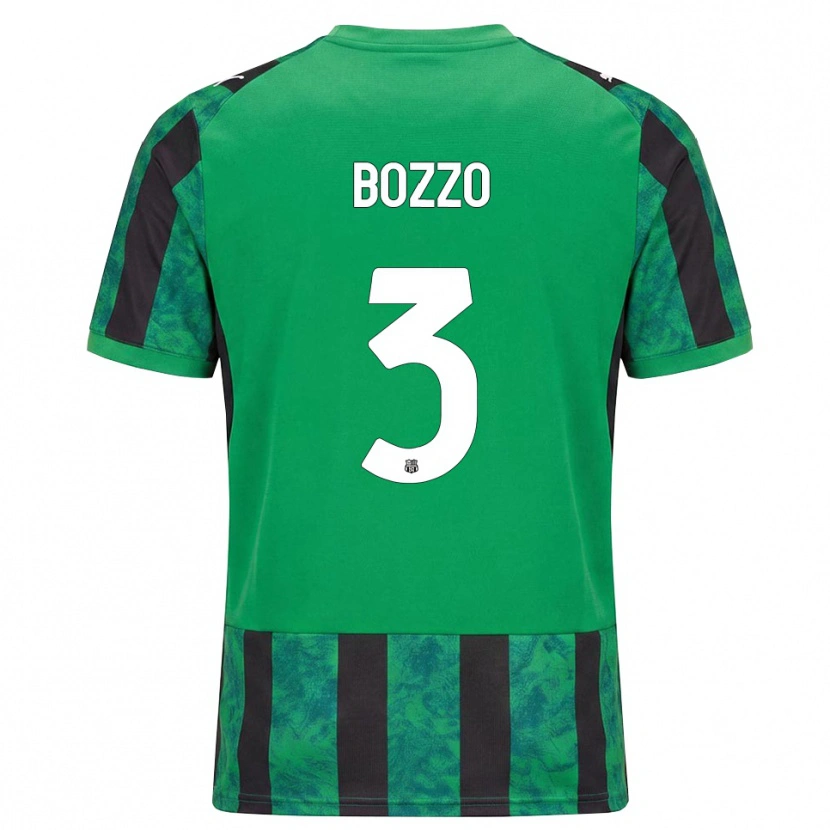 Danxen Niño Camiseta Marco Bozzo #3 Verde Negro Blanco 1ª Equipación 2026/27 La Camisa México