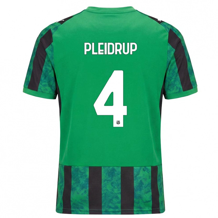 Danxen Niño Camiseta Caroline Pleidrup #4 Verde Negro Blanco 1ª Equipación 2026/27 La Camisa México
