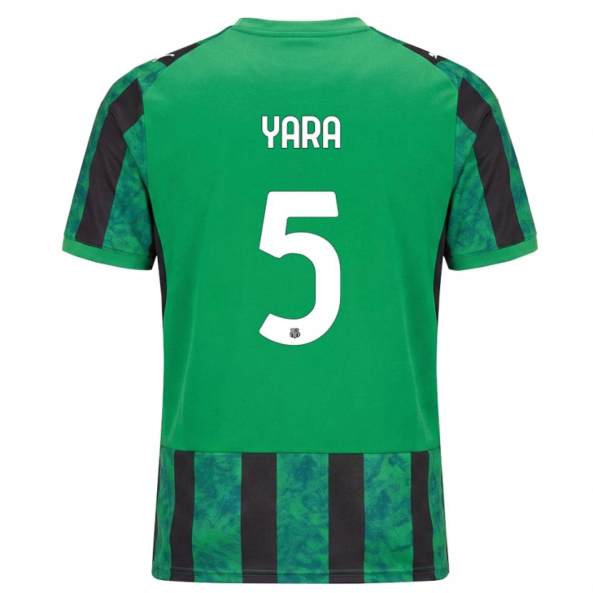 Danxen Niño Camiseta Moussa Yara #5 Verde Negro Blanco 1ª Equipación 2026/27 La Camisa México
