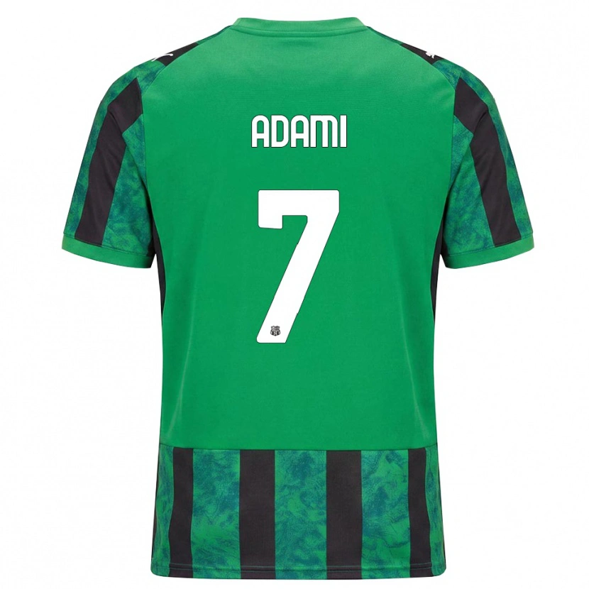 Danxen Niño Camiseta Greta Adami #7 Verde Negro Blanco 1ª Equipación 2026/27 La Camisa México