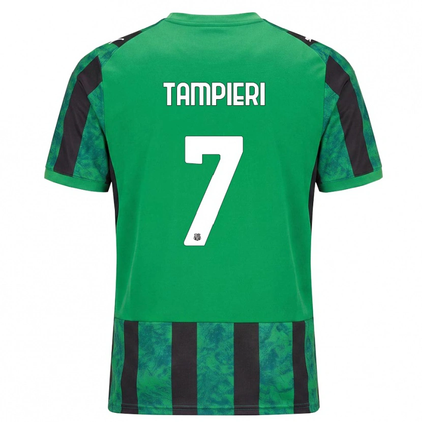 Danxen Niño Camiseta Diego Tampieri #7 Verde Negro Blanco 1ª Equipación 2026/27 La Camisa México