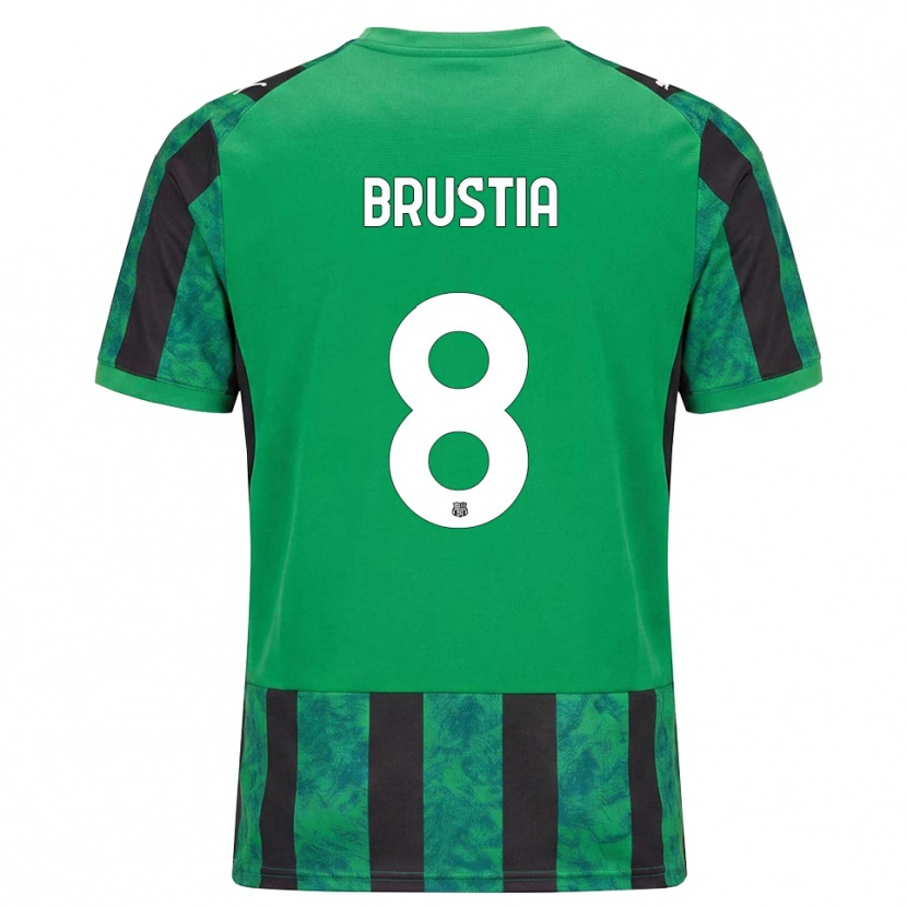 Danxen Niño Camiseta Martina Brustia #8 Verde Negro Blanco 1ª Equipación 2026/27 La Camisa México