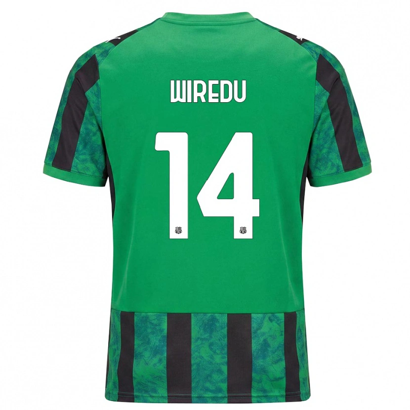 Danxen Niño Camiseta Francis Wiredu #14 Verde Negro Blanco 1ª Equipación 2026/27 La Camisa México