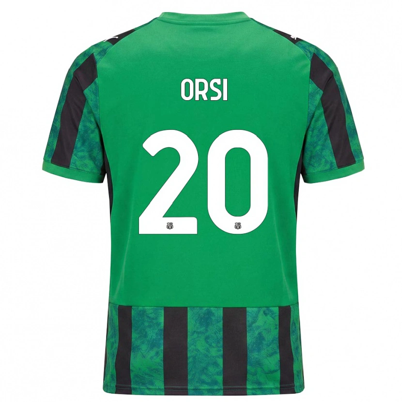 Danxen Niño Camiseta Benedetta Orsi #20 Verde Negro Blanco 1ª Equipación 2026/27 La Camisa México