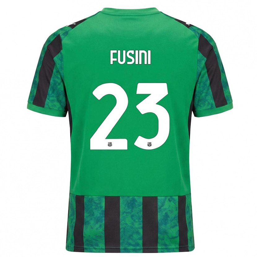 Danxen Niño Camiseta Martina Fusini #23 Verde Negro Blanco 1ª Equipación 2026/27 La Camisa México