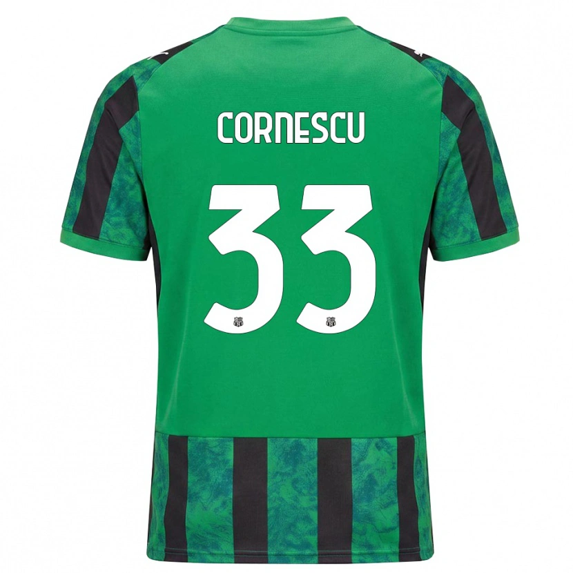 Danxen Niño Camiseta Iustin Cornescu #33 Verde Negro Blanco 1ª Equipación 2026/27 La Camisa México
