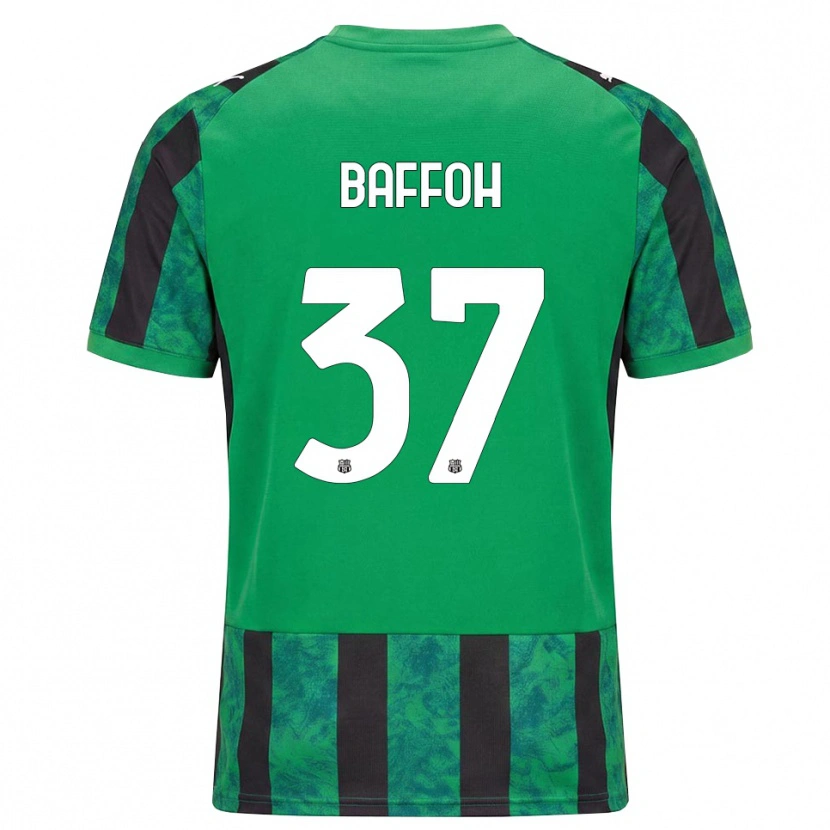 Danxen Niño Camiseta Jeffrey Baffoh #37 Verde Negro Blanco 1ª Equipación 2026/27 La Camisa México