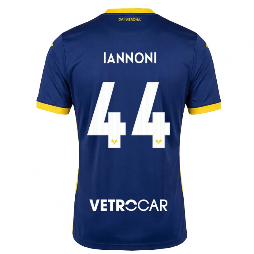 Danxen Niño Camiseta Edoardo Iannoni #44 Azul Real Amarillo Blanco 1ª Equipación 2026/27 La Camisa México