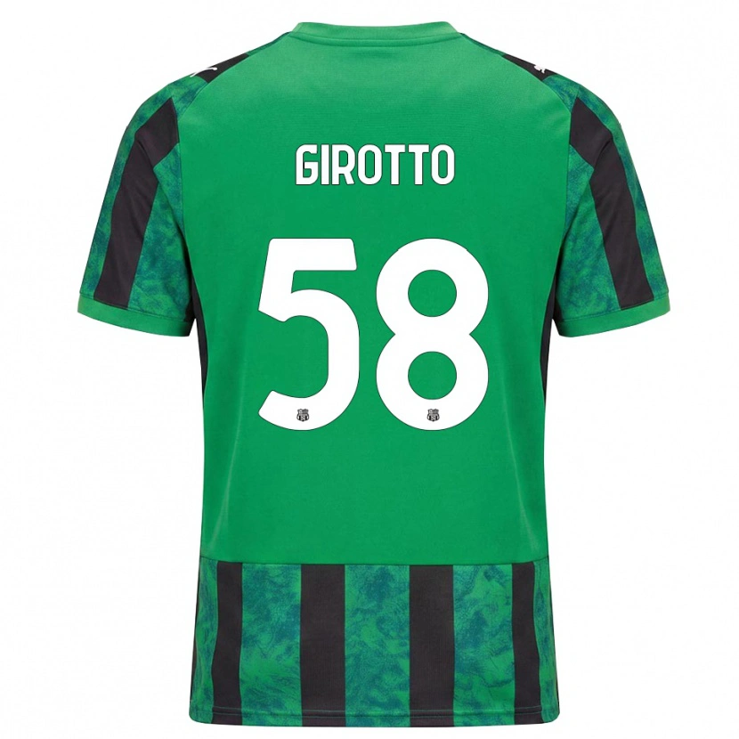 Danxen Niño Camiseta Emma Girotto #58 Verde Negro Blanco 1ª Equipación 2026/27 La Camisa México