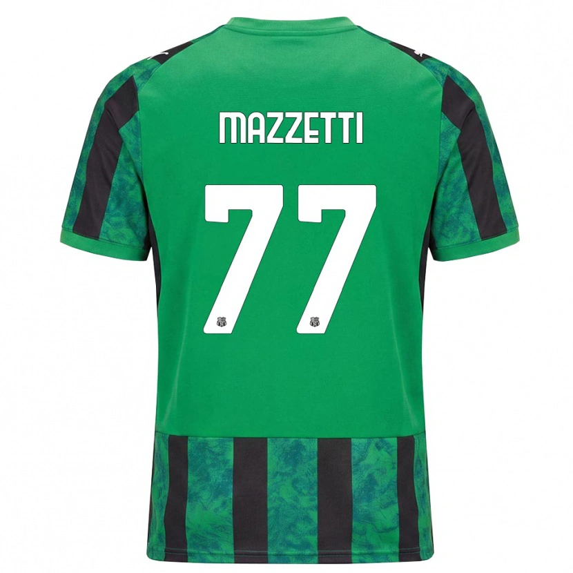 Danxen Niño Camiseta Riccardo Mazzetti #77 Verde Negro Blanco 1ª Equipación 2026/27 La Camisa México