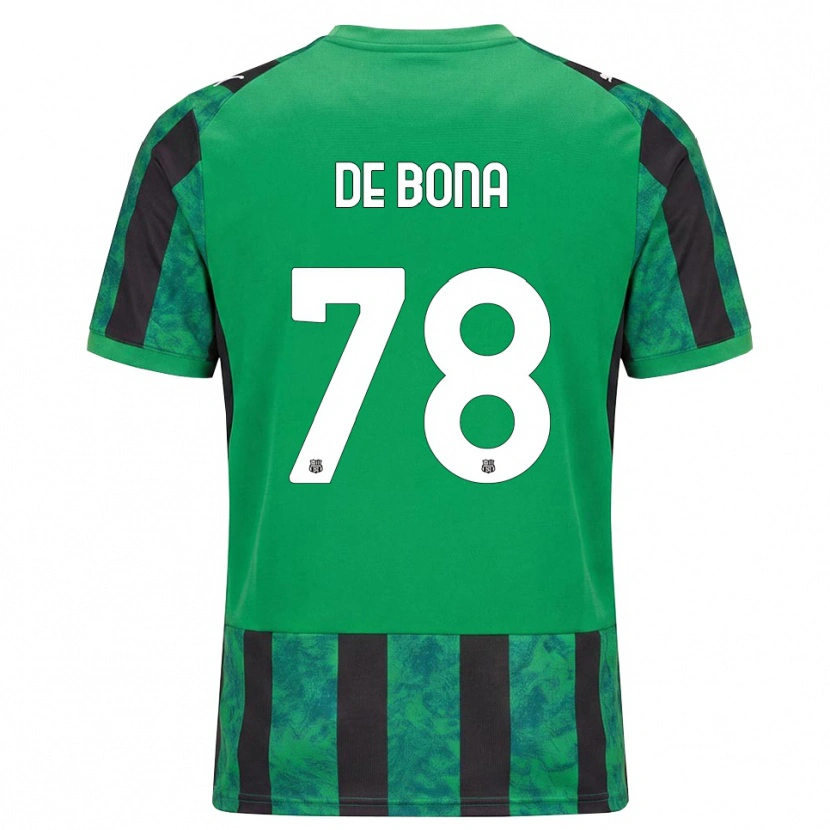 Danxen Niño Camiseta Francesca De Bona #78 Verde Negro Blanco 1ª Equipación 2026/27 La Camisa México