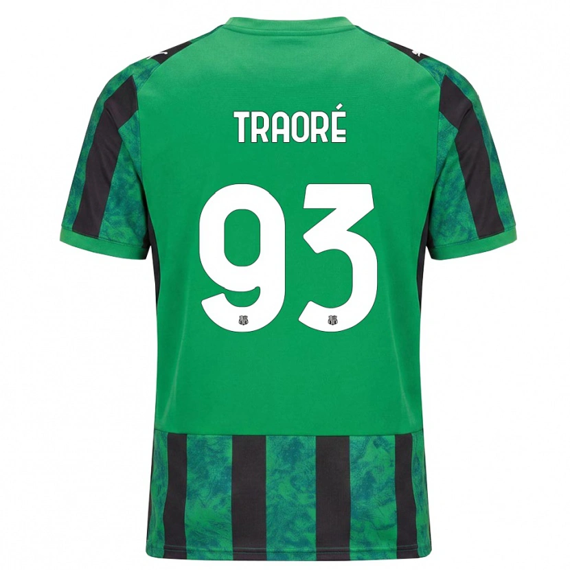 Danxen Niño Camiseta Kadidia Traoré #93 Verde Negro Blanco 1ª Equipación 2026/27 La Camisa México