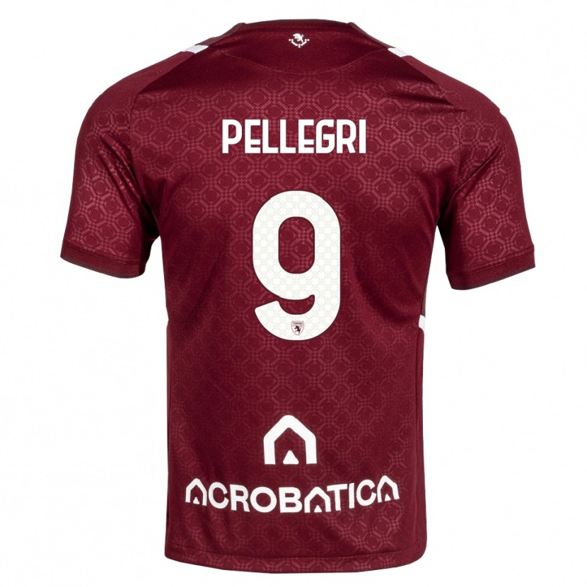 Danxen Niño Camiseta Pietro Pellegri #9 Burdeos Blanco 1ª Equipación 2026/27 La Camisa México