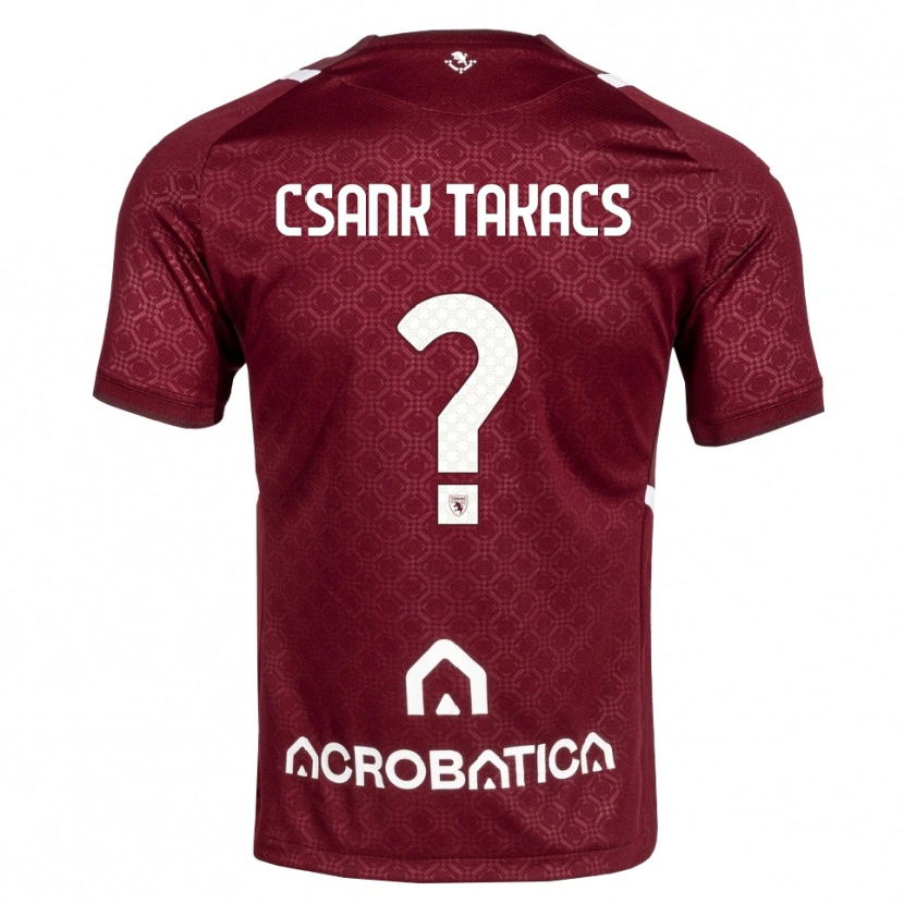 Danxen Niño Camiseta Kristóf Csánk-Takács #0 Burdeos Blanco 1ª Equipación 2026/27 La Camisa México