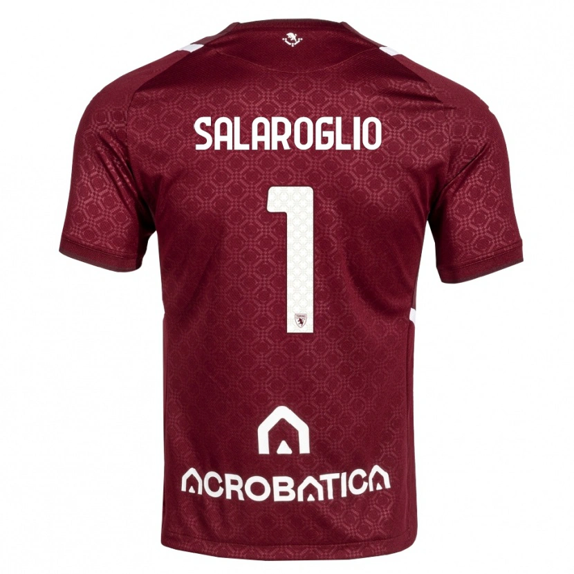Danxen Niño Camiseta Mattia Salaroglio #1 Burdeos Blanco 1ª Equipación 2026/27 La Camisa México