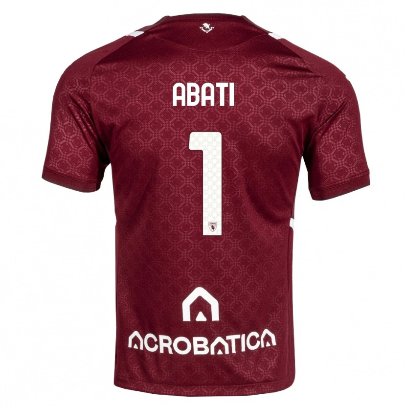 Danxen Niño Camiseta Lorenzo Abati #1 Burdeos Blanco 1ª Equipación 2026/27 La Camisa México