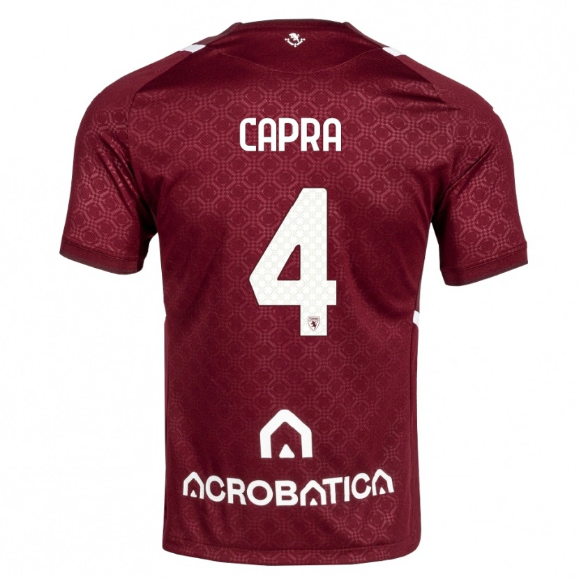 Danxen Niño Camiseta Valentina Capra #4 Burdeos Blanco 1ª Equipación 2026/27 La Camisa México