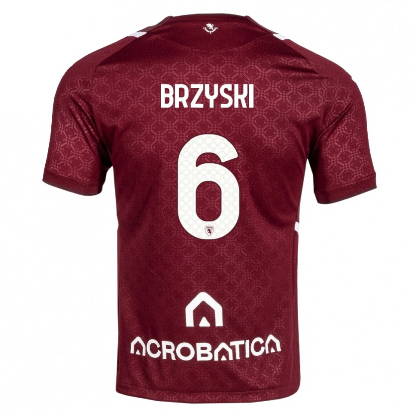 Danxen Niño Camiseta Igor Brzyski #6 Burdeos Blanco 1ª Equipación 2026/27 La Camisa México