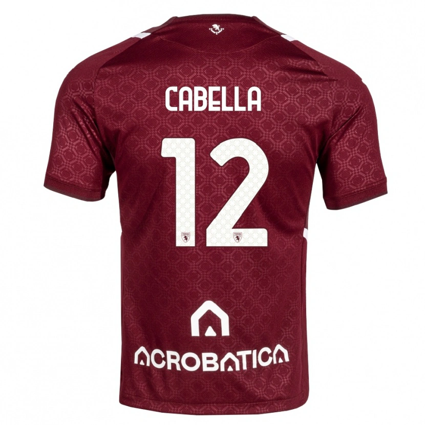 Danxen Niño Camiseta Matteo Cabella #12 Burdeos Blanco 1ª Equipación 2026/27 La Camisa México