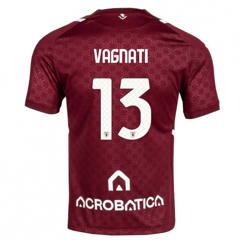 Danxen Niño Camiseta Manuel Vagnati #13 Burdeos Blanco 1ª Equipación 2026/27 La Camisa México