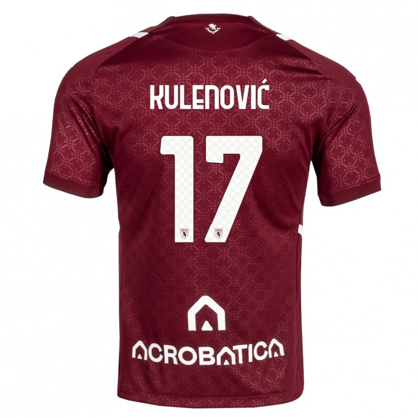Danxen Niño Camiseta Sandro Kulenović #17 Burdeos Blanco 1ª Equipación 2026/27 La Camisa México