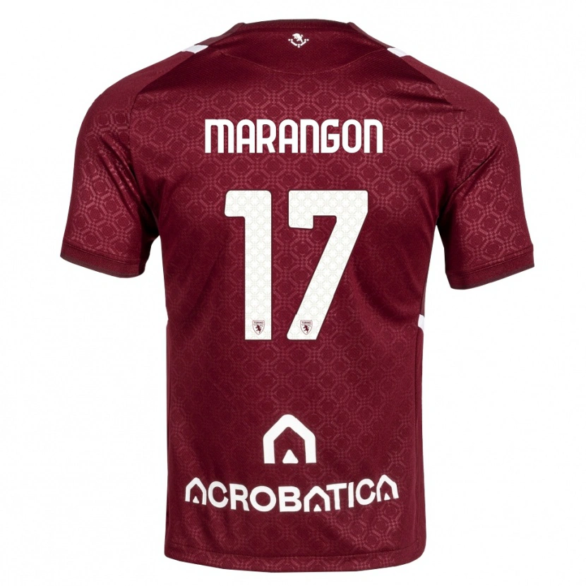 Danxen Niño Camiseta Riccardo Marangon #17 Burdeos Blanco 1ª Equipación 2026/27 La Camisa México