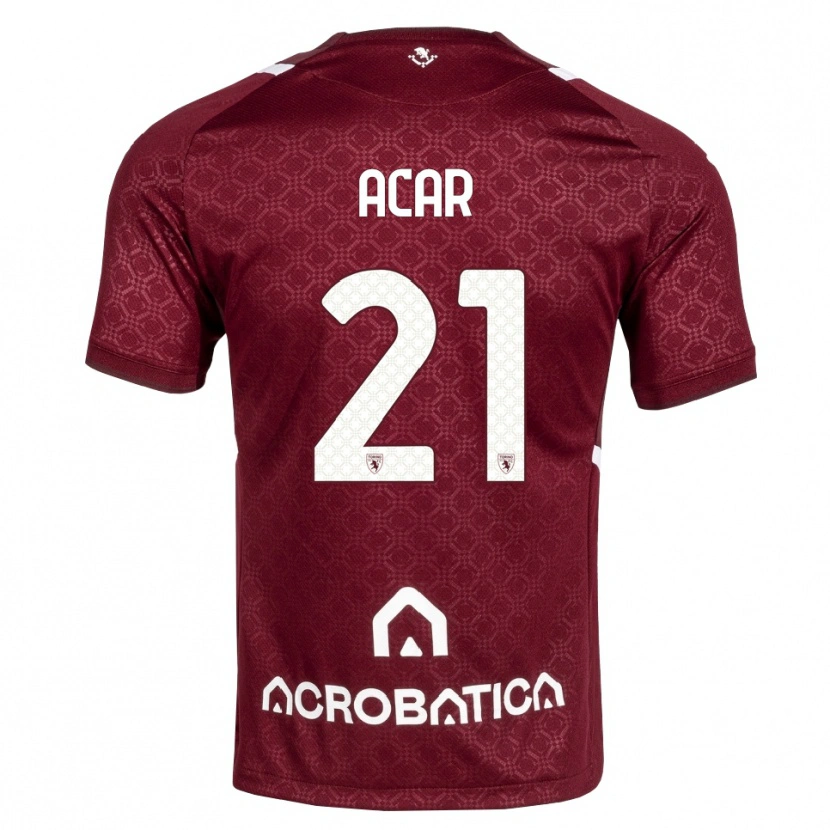 Danxen Niño Camiseta Emirhan Acar #21 Burdeos Blanco 1ª Equipación 2026/27 La Camisa México