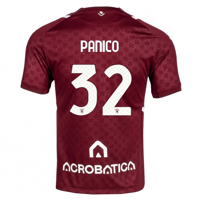 Danxen Niño Camiseta Patrizia Panico #32 Burdeos Blanco 1ª Equipación 2026/27 La Camisa México