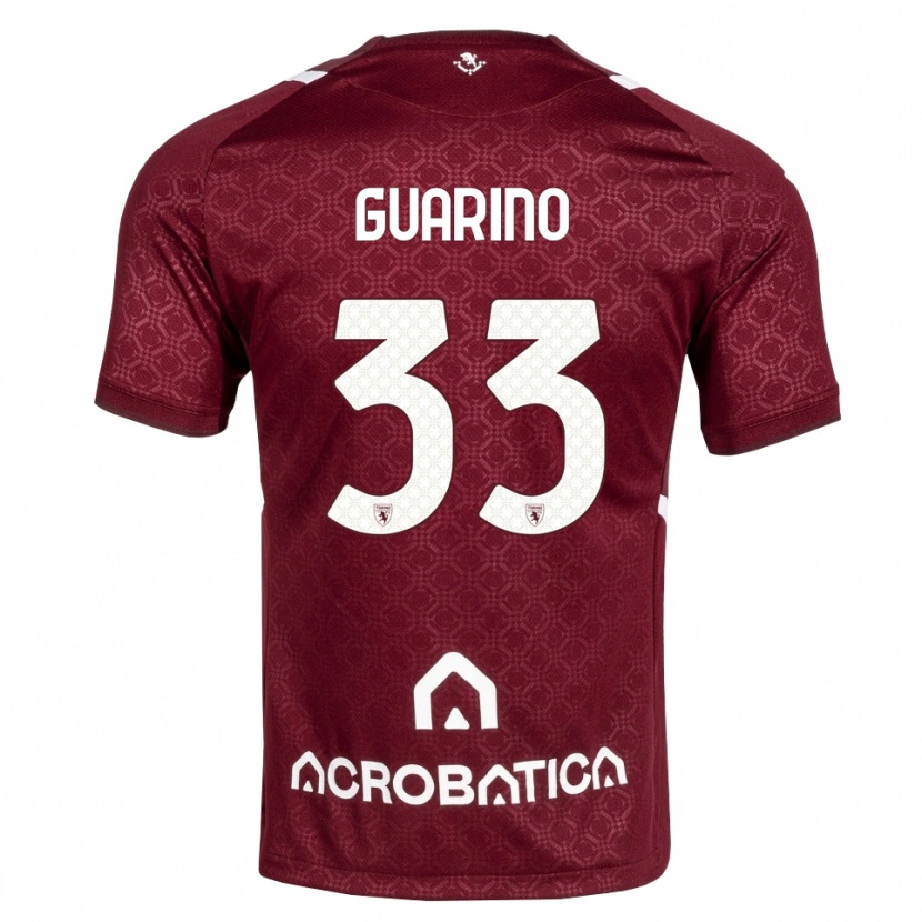 Danxen Niño Camiseta Rita Guarino #33 Burdeos Blanco 1ª Equipación 2026/27 La Camisa México