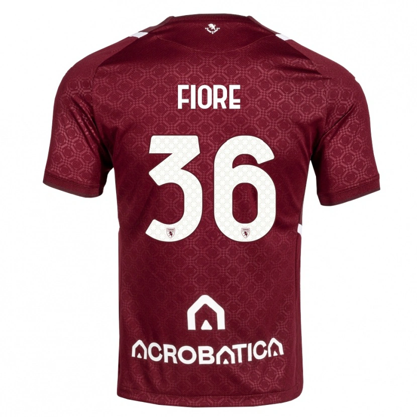 Danxen Niño Camiseta Jean Fiore #36 Burdeos Blanco 1ª Equipación 2026/27 La Camisa México