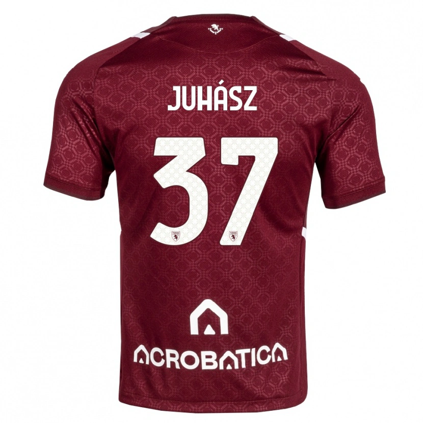 Danxen Niño Camiseta Martin Juhász #37 Burdeos Blanco 1ª Equipación 2026/27 La Camisa México