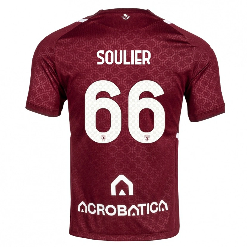 Danxen Niño Camiseta Evan Soulier #66 Burdeos Blanco 1ª Equipación 2026/27 La Camisa México