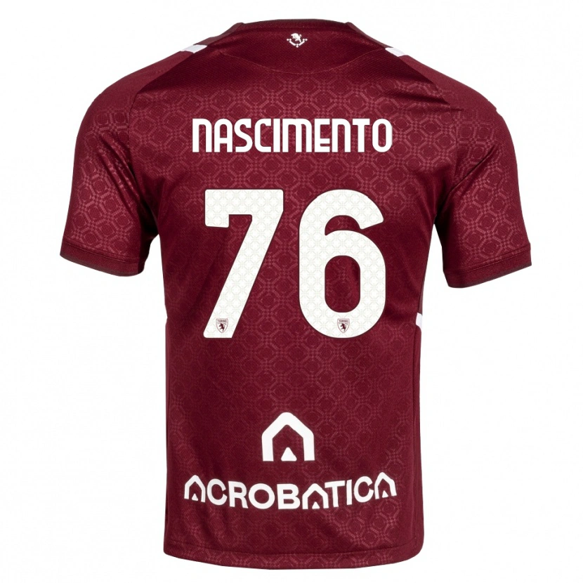 Danxen Niño Camiseta Sandro Nascimento #76 Burdeos Blanco 1ª Equipación 2026/27 La Camisa México
