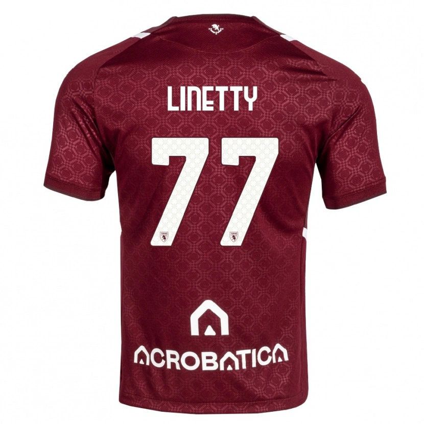 Danxen Niño Camiseta Karol Linetty #77 Burdeos Blanco 1ª Equipación 2026/27 La Camisa México