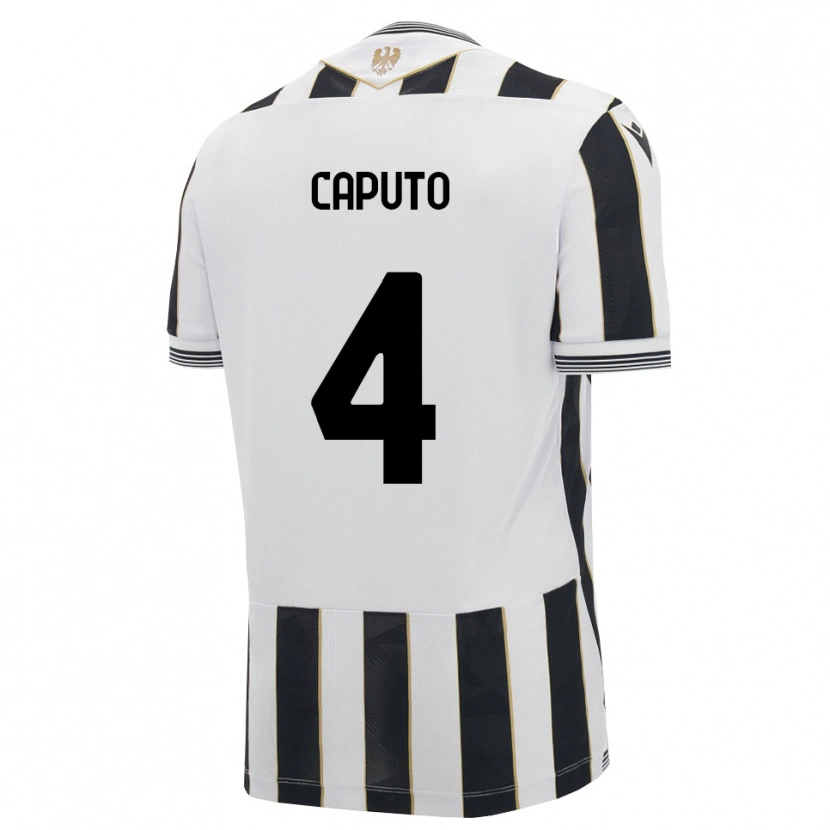 Danxen Niño Camiseta Luigi Caputo #4 Negro Blanco Rosa 1ª Equipación 2026/27 La Camisa México
