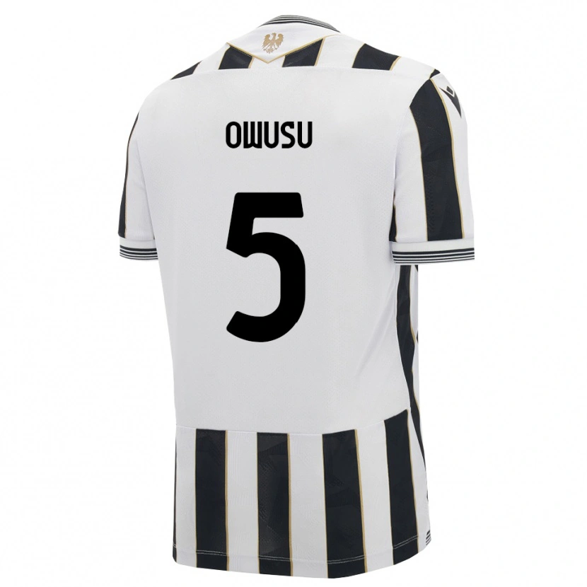 Danxen Niño Camiseta Robert Owusu #5 Negro Blanco Rosa 1ª Equipación 2026/27 La Camisa México