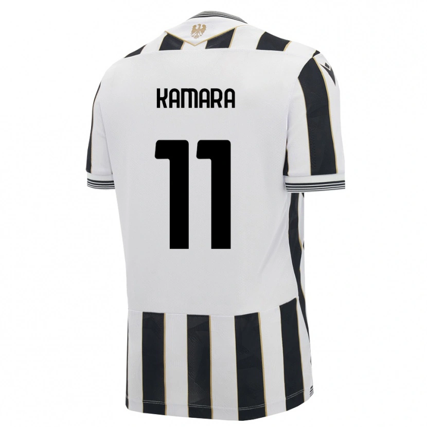Danxen Niño Camiseta Hassane Kamara #11 Negro Blanco Rosa 1ª Equipación 2026/27 La Camisa México