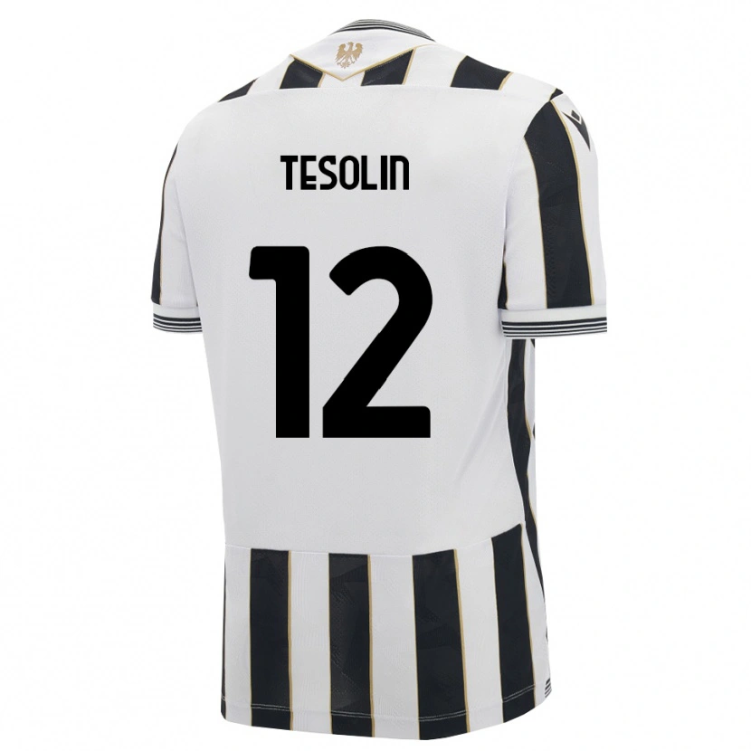 Danxen Niño Camiseta Matteo Tesolin #12 Negro Blanco Rosa 1ª Equipación 2026/27 La Camisa México