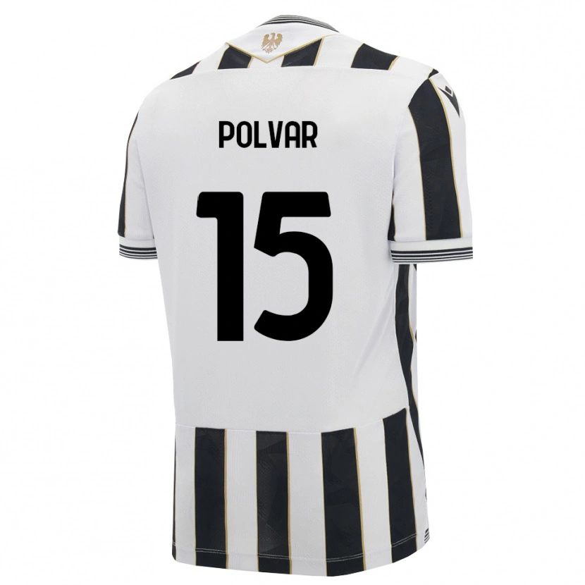 Danxen Niño Camiseta Francesco Polvar #15 Negro Blanco Rosa 1ª Equipación 2026/27 La Camisa México