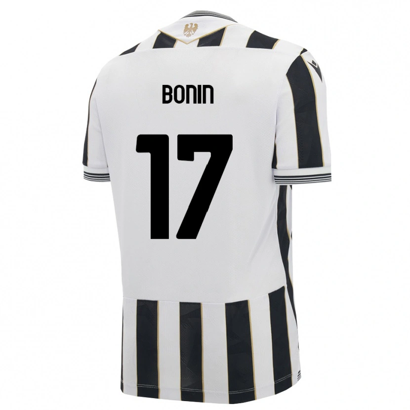 Danxen Niño Camiseta Luca Bonin #17 Negro Blanco Rosa 1ª Equipación 2026/27 La Camisa México