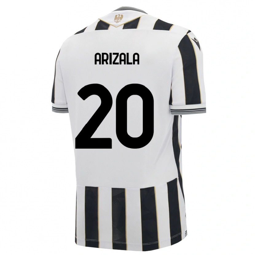 Danxen Niño Camiseta Juan Arizala #20 Negro Blanco Rosa 1ª Equipación 2026/27 La Camisa México